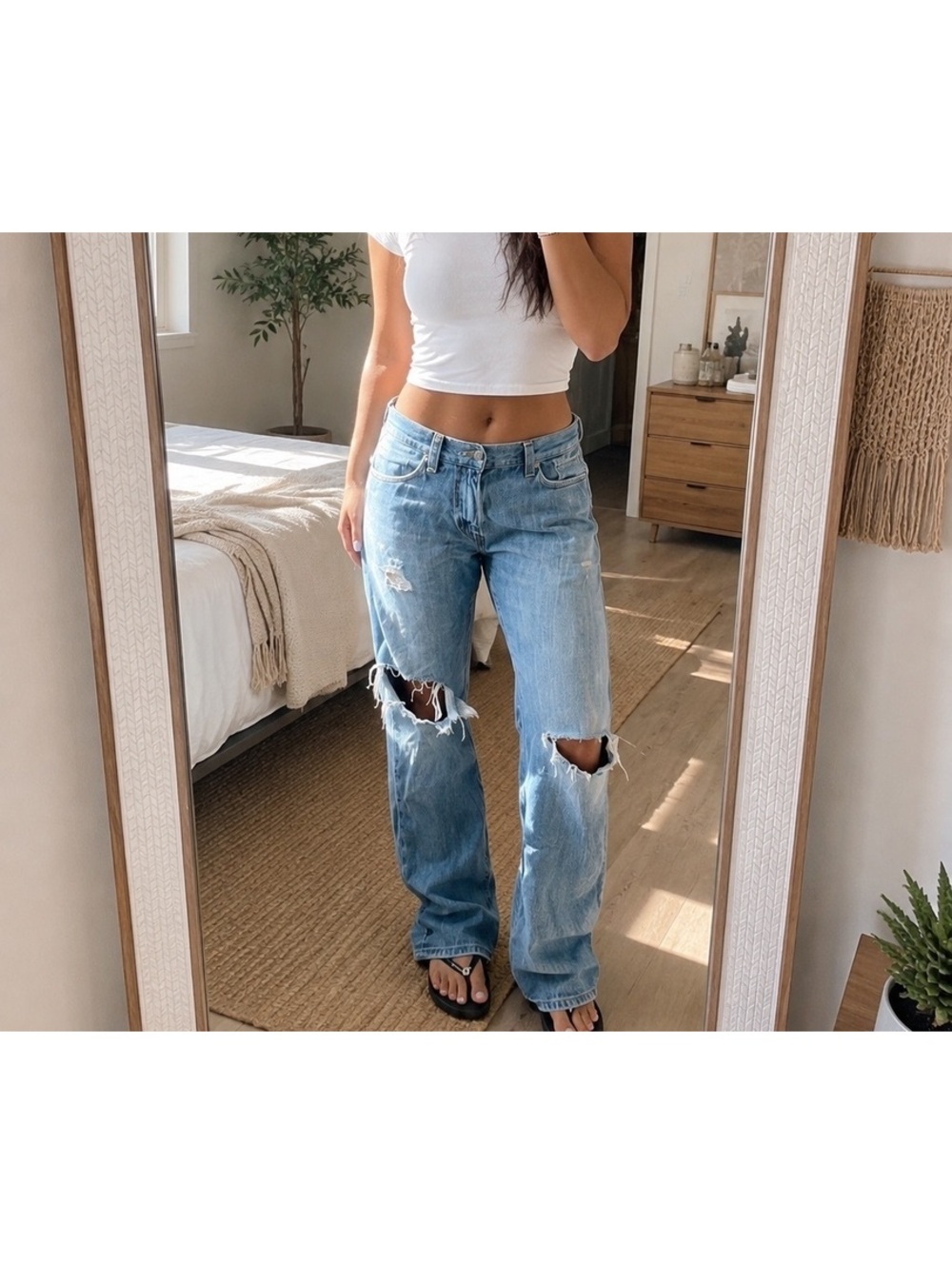 Levi’s ’94 Baggy Jeans W30 L31 Distressed Ripped Light Wash Y2K